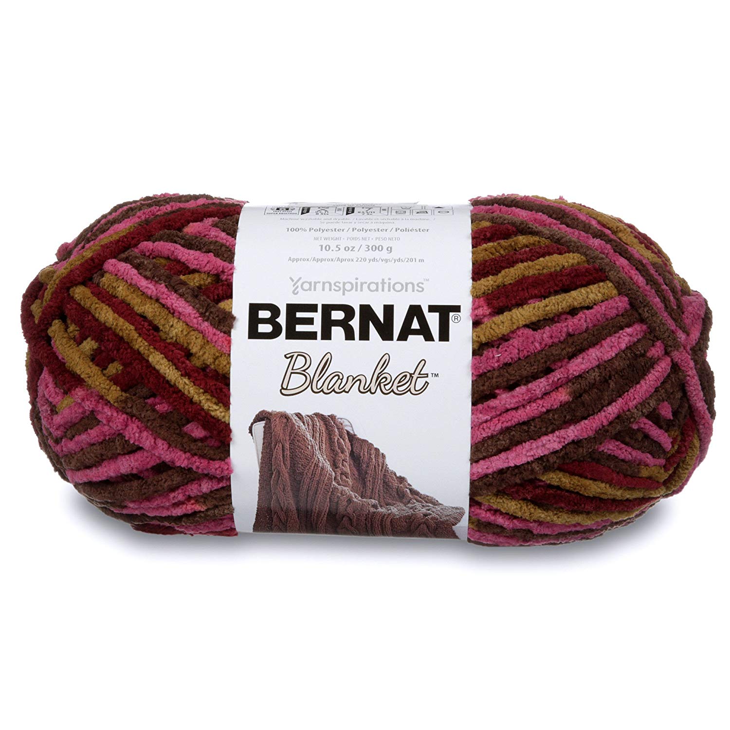 Bernat Blanket Yarn, 300 grs/ 10.5 oz, Plum Chutney, 300g