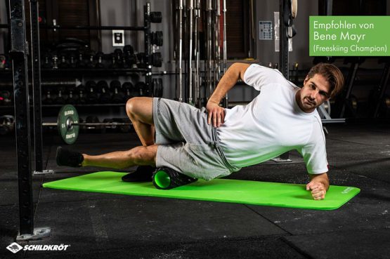 Schildkröt Fitness MF Massage Roller, Myofascial Roller, Black Green - Image 2