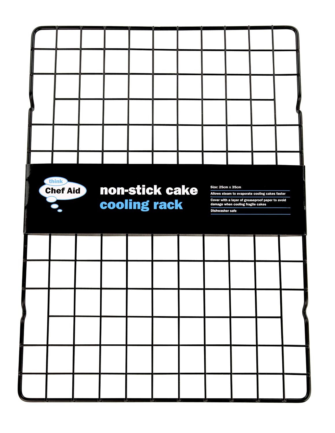 Chef Aid Non-Stick Cake Cooling Tray Measuring 25cm x 35cm, Perfect for Cooling Fresh Baked Cakes Cookies and savouries