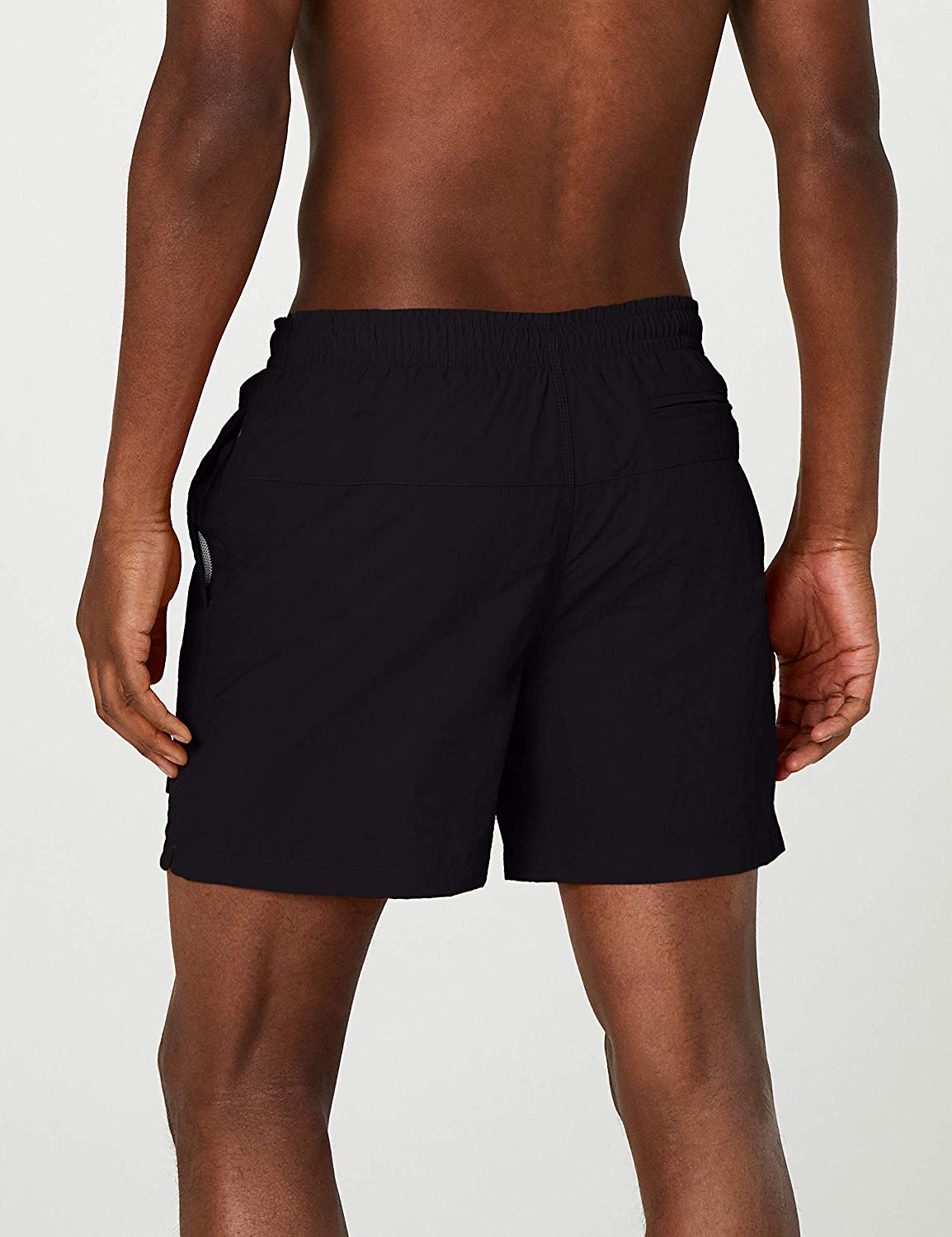 Urban Classics Men's Block Swim Shorts Trunks, Blk/Blk, S, Black - Image 4