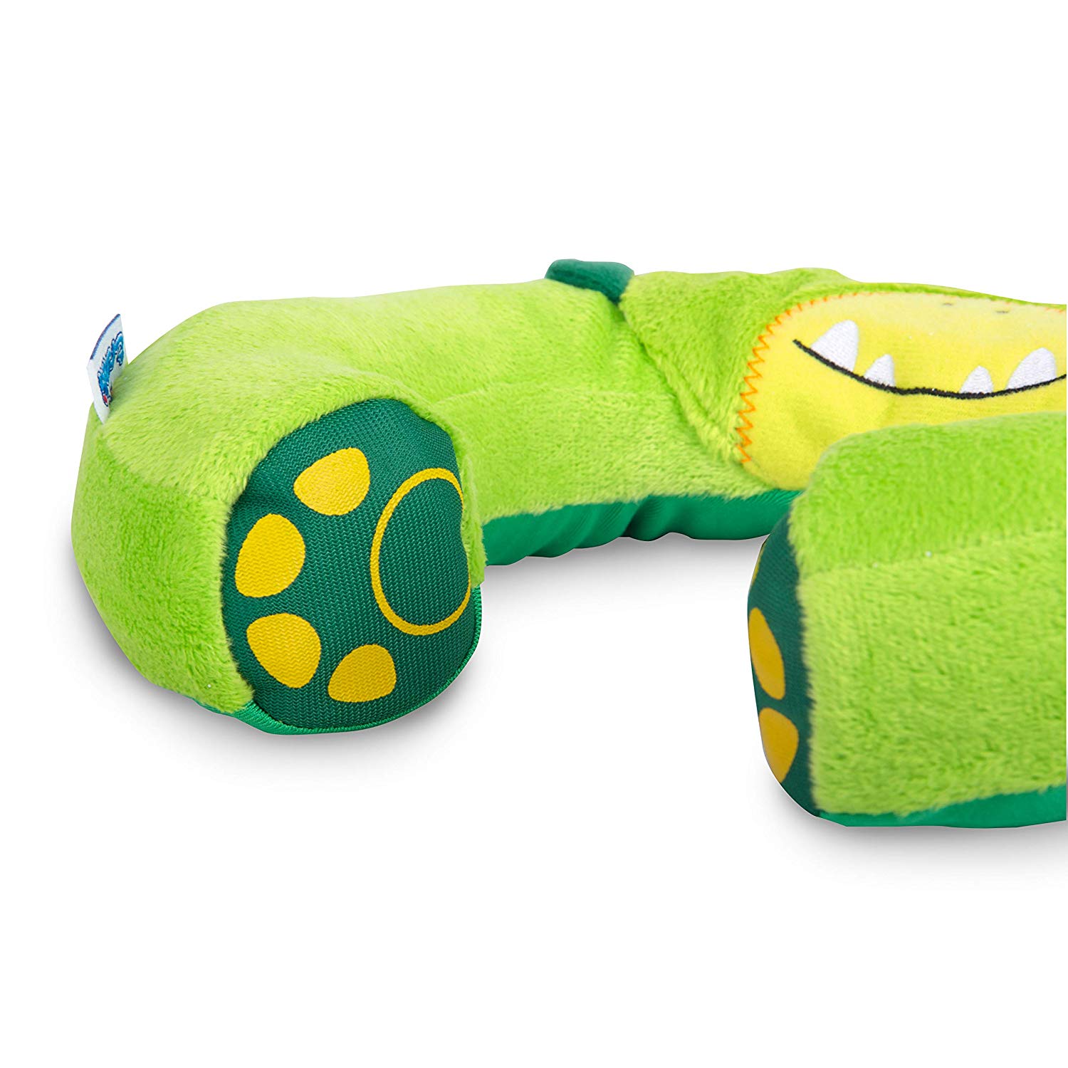 Trunki Kid's Travel Neck Pillow And Chin Rest, Dudly Dinosaur (Green), Standard - Image 4