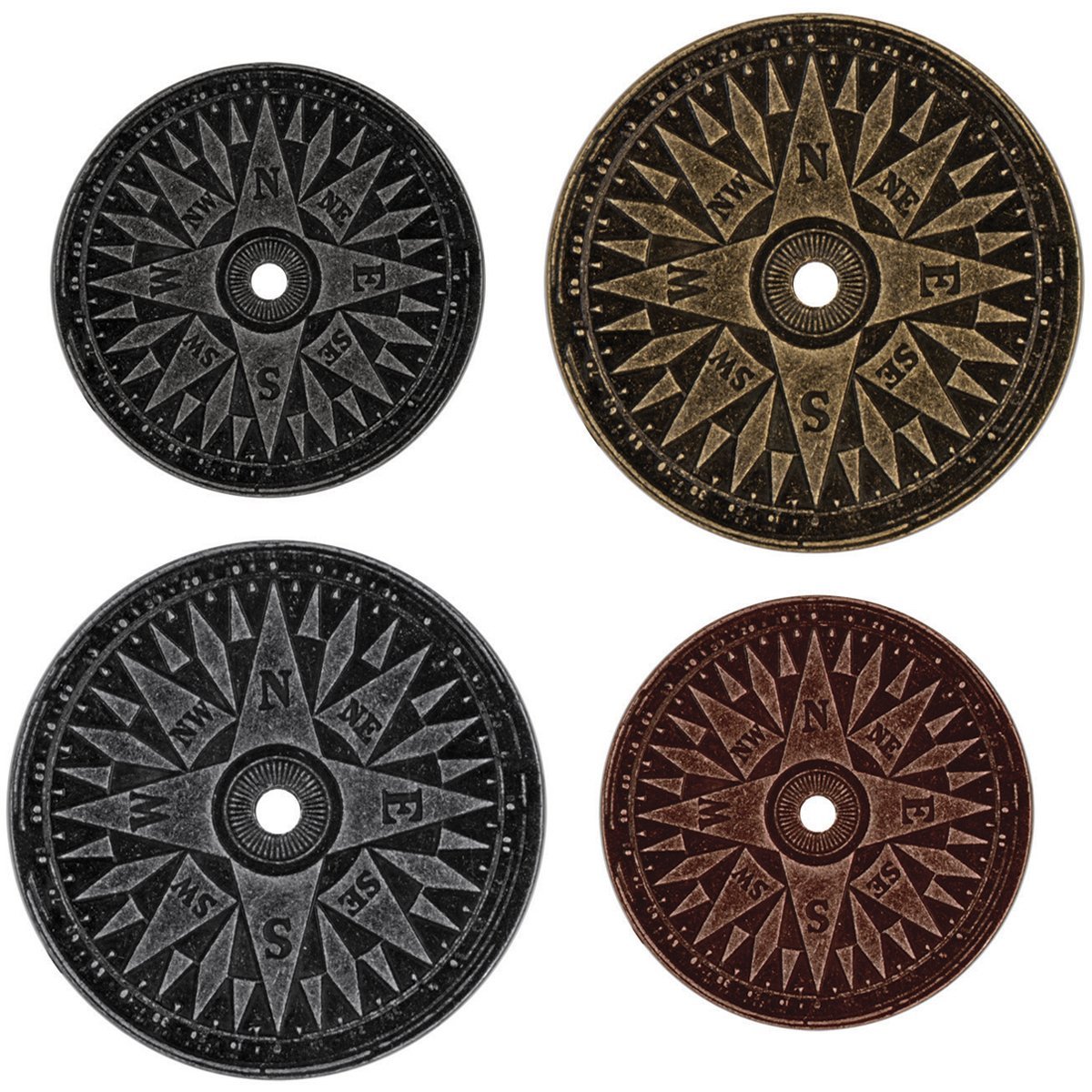 Tim Holtz idea-ology Compass Coins, Multi-colour