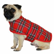 Cosipet Tartan Coat, 16-inch/ 41 cm, Red