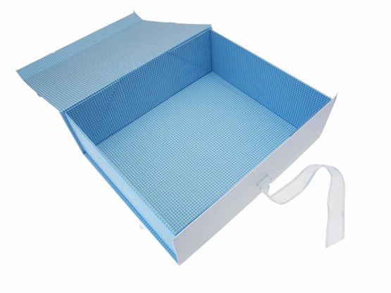 White Cotton Cards Christening A4 Toys Range Keepsake Box (Blue) - Image 2