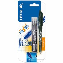 Pilot Frixion Erasable Rollerball Set 0.7 mm (Single Pen) with 3 refills - Black