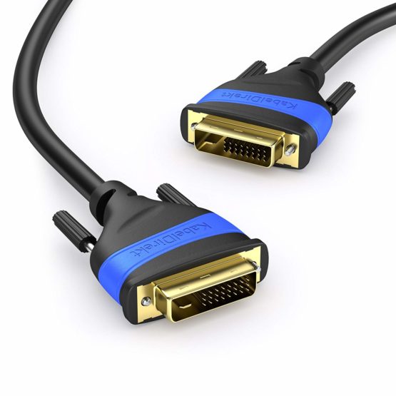KabelDirekt – 1.5m Dual-Link DVI Cable (DVI-D 24+1, 1080p Full HD 3D) TOP Series - Image 2