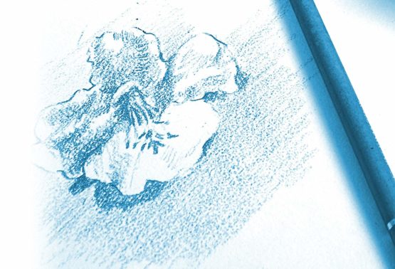 Clairefontaine White Grained Drawing Paper Pad, Wirebound, 180 g, A4, 30 Sheets - Image 2