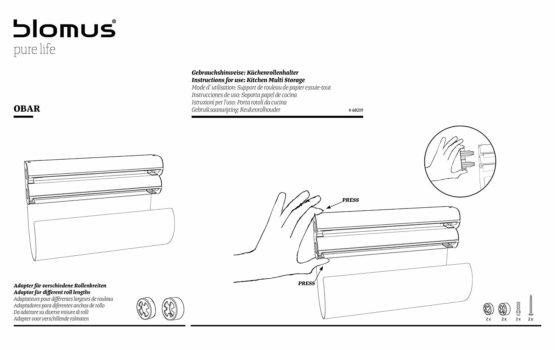 Blomus OBAR 68219 Kitchen Roll Dispenser - Image 2