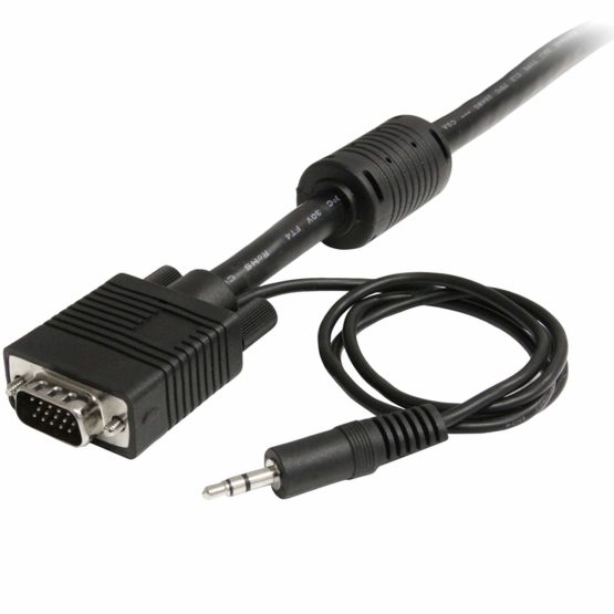 StarTech MXTHQMM5MA 5m Coax High Resolution Monitor VGA Video Cable with Audio HD15 M/M - Image 2