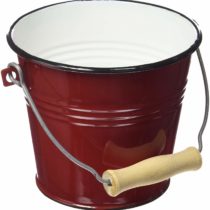 IBILI Utility pail/bucket Roja 1,5 l in red, Wood, 14 x 14 x 20 cm