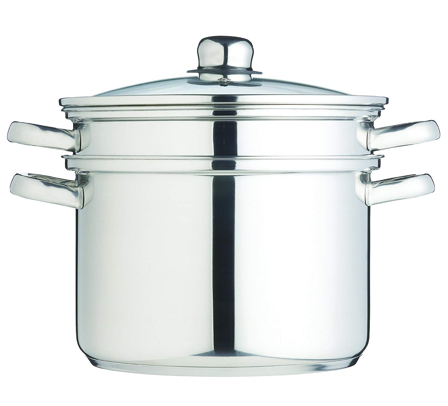 KitchenCraft 7.5 L Clearview Stainless Steel Multi Cooker, Silver - Image 3