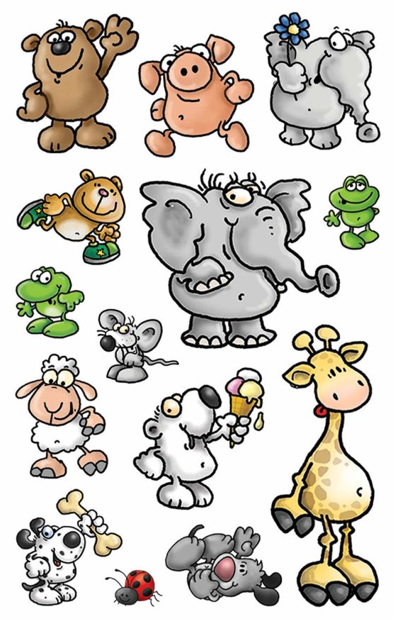 Avery Zweckform 53193 Children Sticker, Animals, 42 "