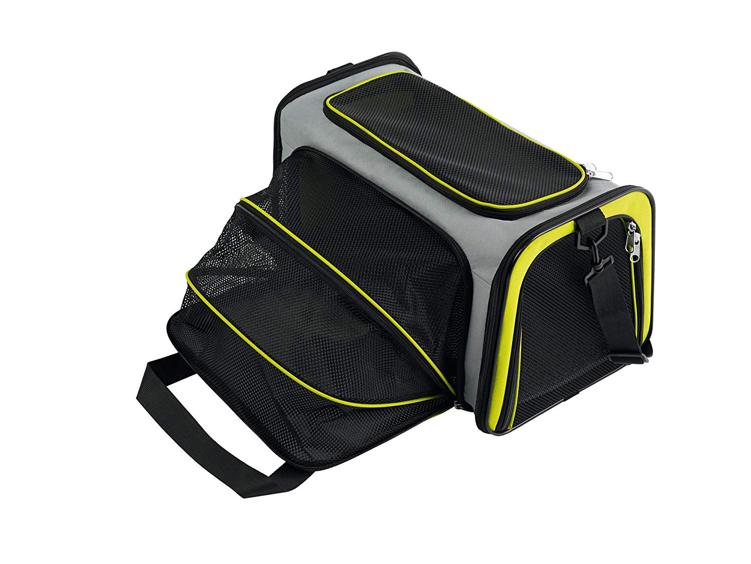 HUNTER Sydney Carrier Bag, 48 x 52 x 28 cm, Small, Green/Grey, 45 cm L x 28 cm W x 28 cm H - Image 2