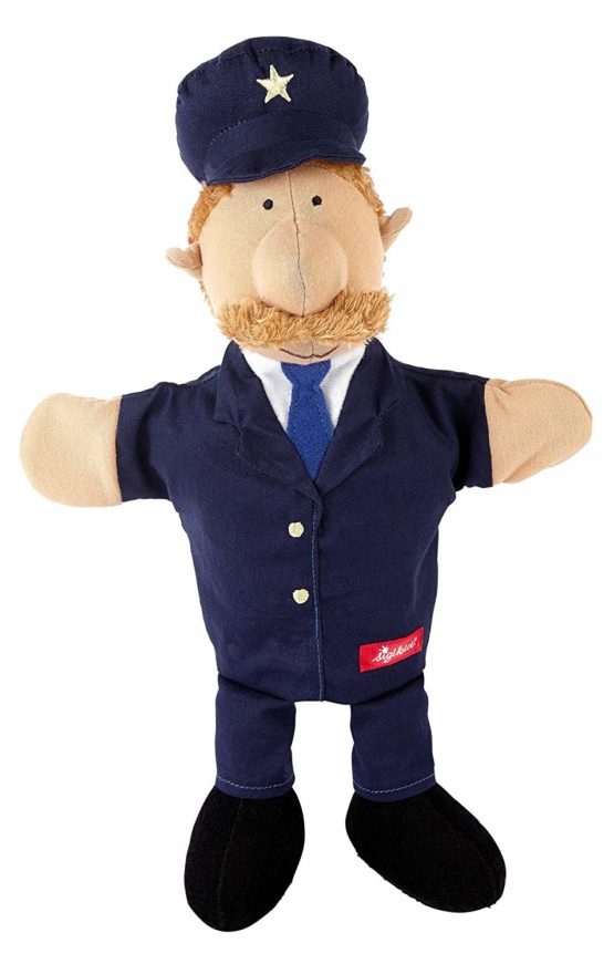 Sigikid 30 x 14 x 10 cm My little Theatre Policeman Hand Puppet (Blue ...