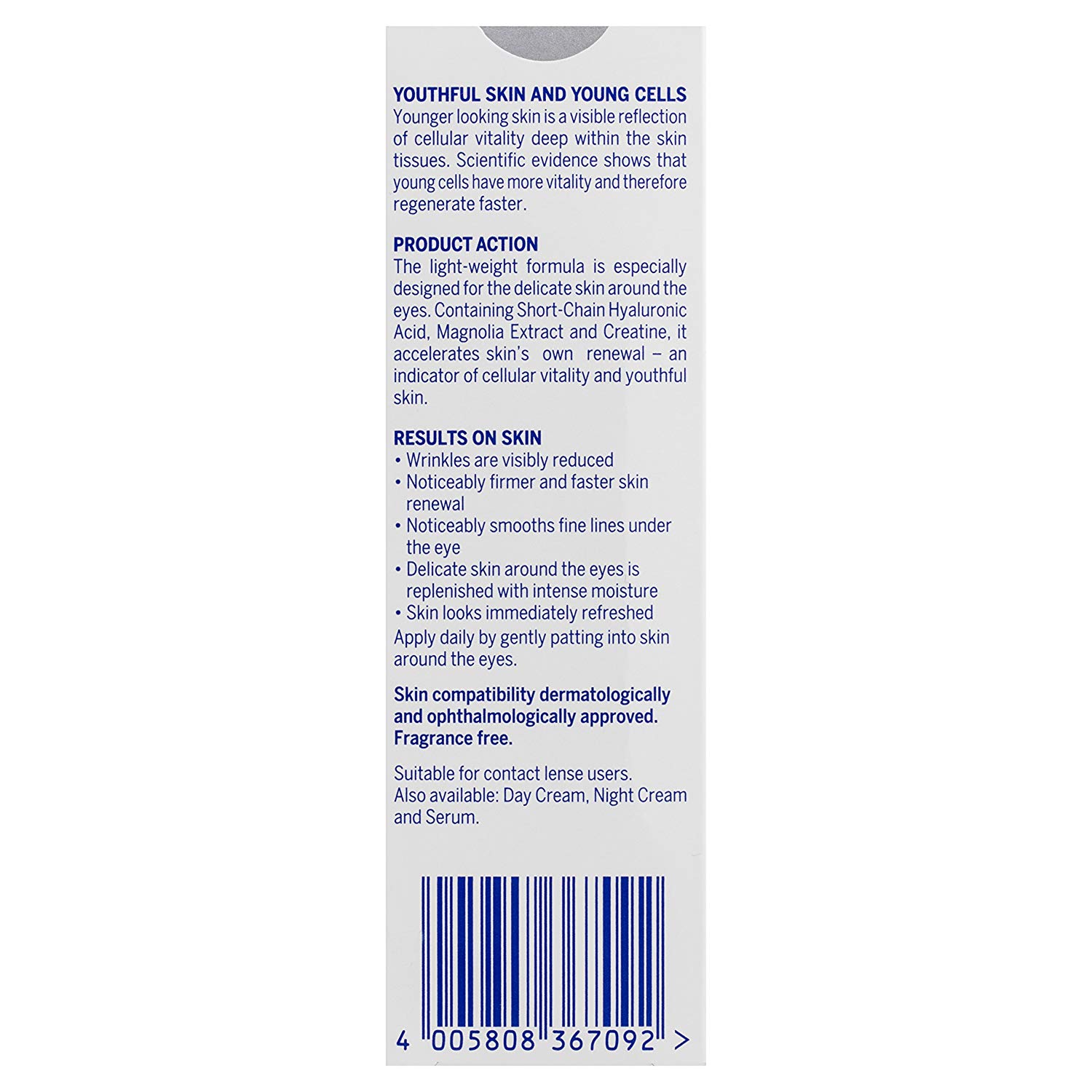 NIVEA Hyaluron Cellular Filler Anti-Age Eye Cream (15 ml) - Image 2