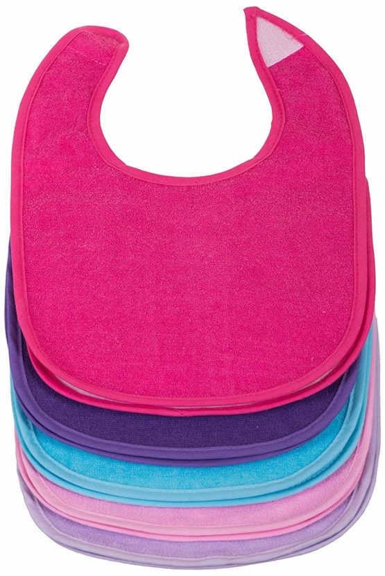 Bieco 10105635 Girls' Bibs (Set of 10)