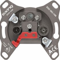 Axing BSD 963-14N Multimedia wall outlet socket 4-port cable tv (loop-through type 14dB DATA/TV/R)