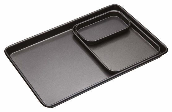 MasterClass Non-Stick Baking Tray, Carbon, Grey, 24 x 18cm - Image 2