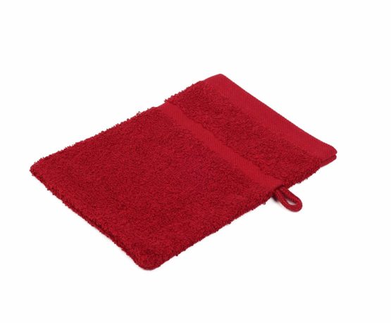 Gözze Sylt 7881-75-A1 Flannel Mitts (Set of 4) - 16 x 21 cm, bordeaux, 16 x 21 cm