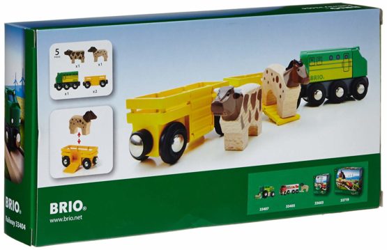 BRIO 33404 Farm Train for Kids Age 3 Years Up - Compatible with all BRIO Railway Sets & Accessories, Multicoloured - Image 2