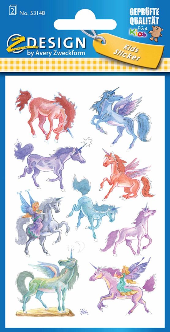 Avery 53148 Children Sticker , Unicorns , 18 stickers - Image 2