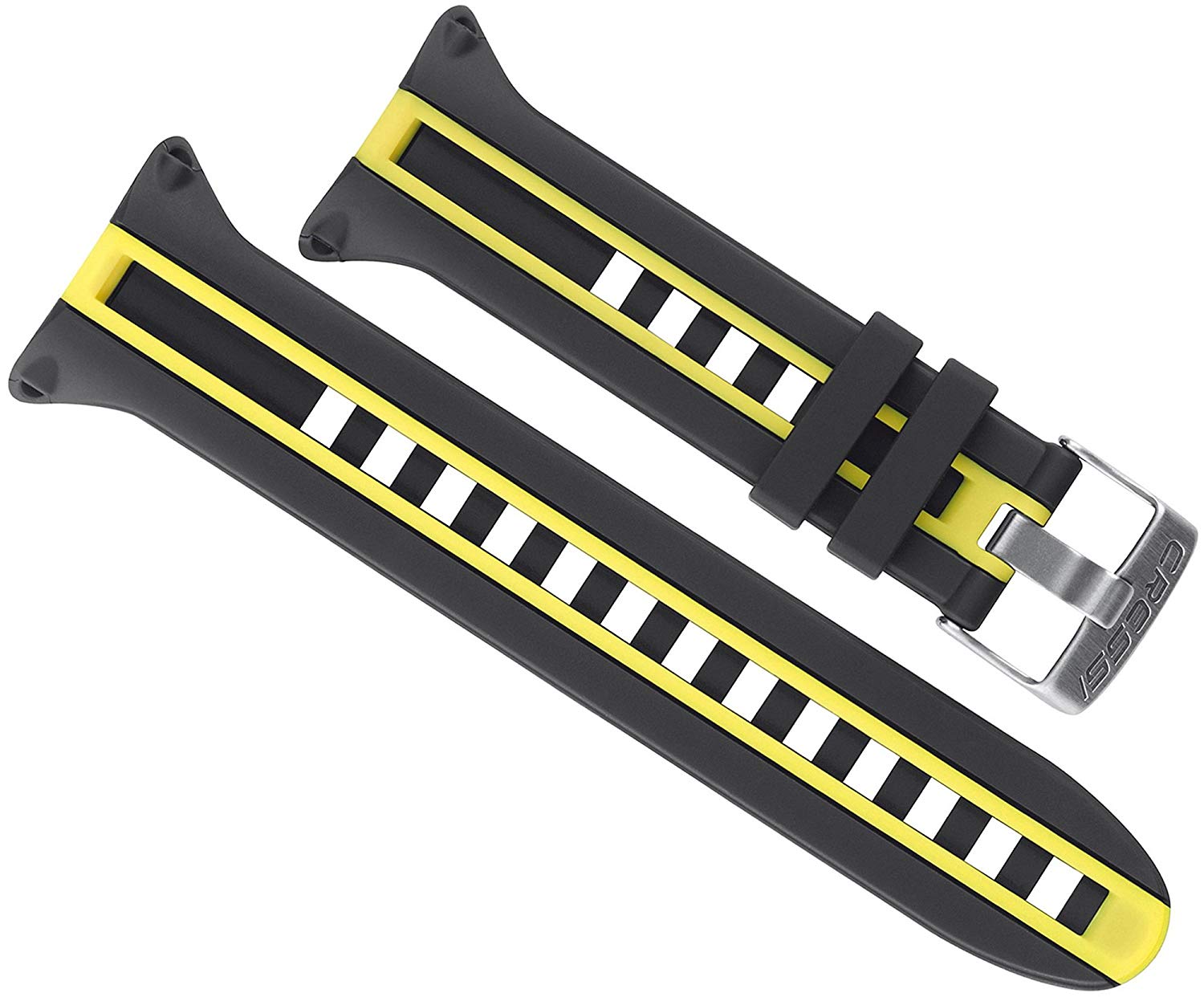 Cressi Strap for Leonardo Scuba Diving Computer Italian Quality Since 1946, Black / Yellow