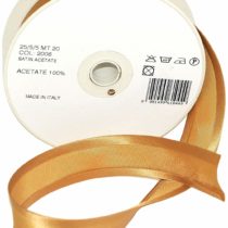 Inastri Acetate Satin Bias Binding 25/5/5mm Colour Honey Gold 2006