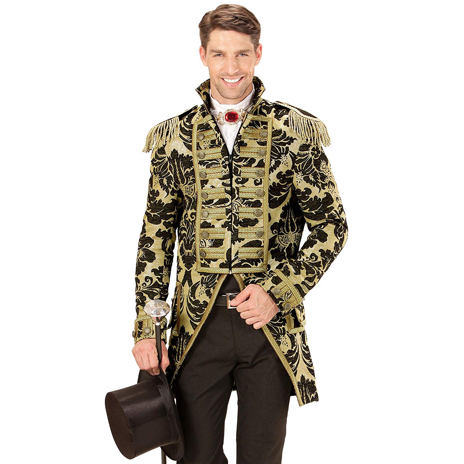 Widmann men's tailcoat, Jacquard parade costume, Gold - Image 2
