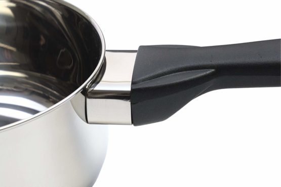 KitchenCraft JURY3PC Jury Induction Saucepan Set with Lids, Gift Boxed, Stainless Steel, 3 Pieces Silver 16 cm (6½"), 18 cm (7") and 20 cm (8") pans - Image 4