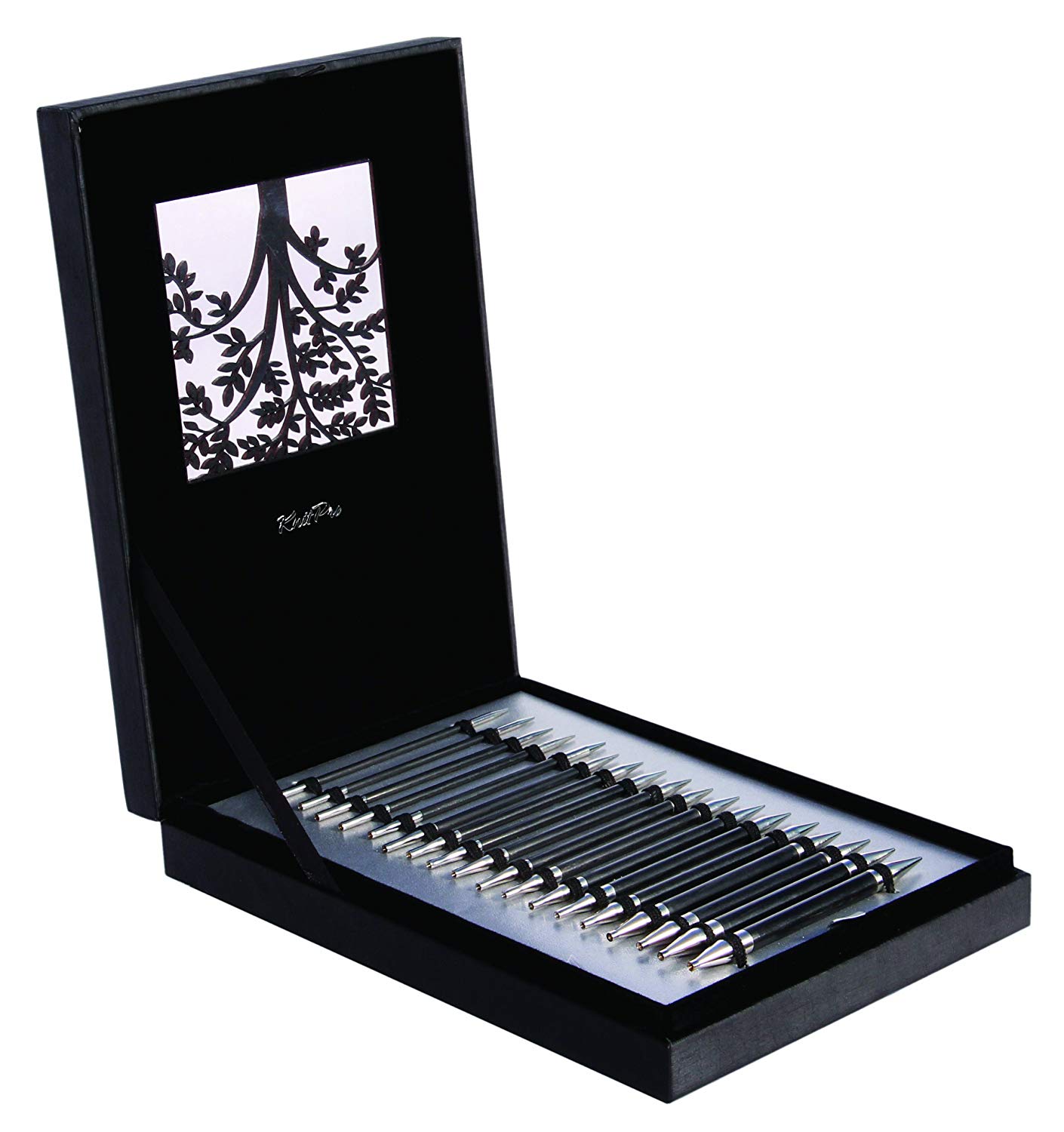 KnitPro Karbonz Interchangeable Needle Set, 3.50-8.00mm