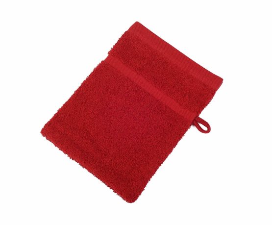 Gözze Sylt 7881-75-A1 Flannel Mitts (Set of 4) - 16 x 21 cm, bordeaux, 16 x 21 cm - Image 3