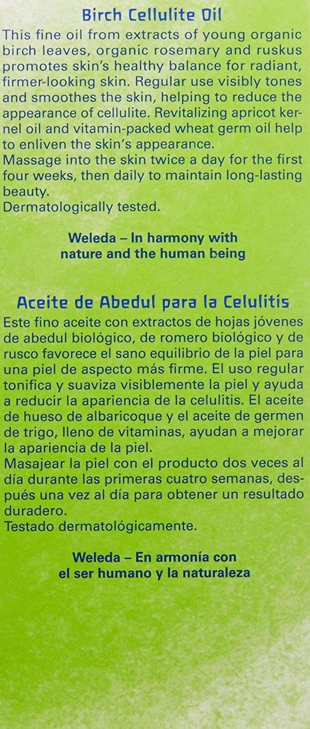 Weleda Cellulite Body Oil, Anti Cellulite Oil, Rich Body Moisturiser for Women & Men - Image 3