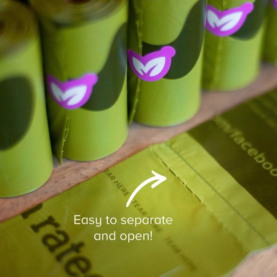 Earth Rated Dog Poo Bags Refill Rolls - 120 Leakproof Lavender-scented Bags on 8 Rolls - Image 3