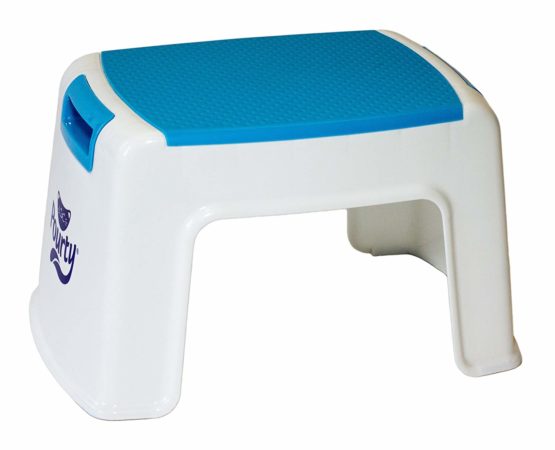 Pourty Up Step Stool (White/Blue) - Image 2