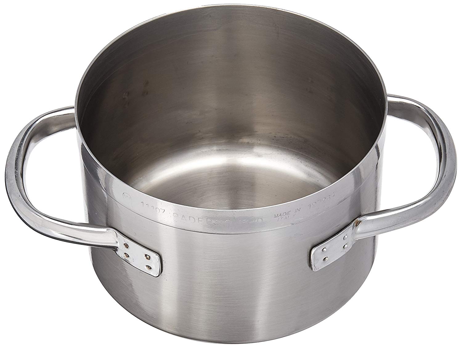Paderno World Cuisine "Grand Gourmet" Stainless-Steel 2-1/4-Quart Sauce Pot, Silver, 2.2 Quarts