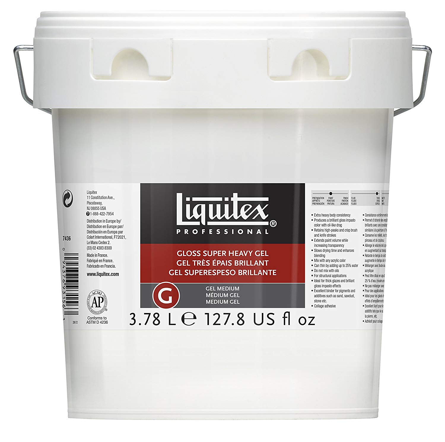 Liquitex Professional Gloss Super Heavy Gel Medium 3.78L