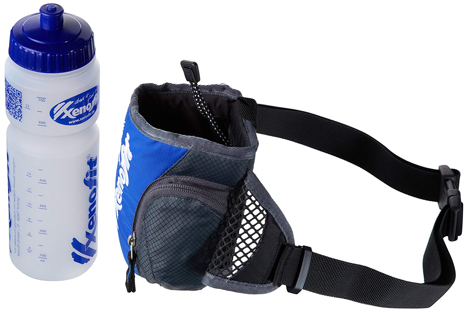 Xenofit Belt with Drinking Bottle 0.7 L, Blue/Granite, 750 ml - Image 3