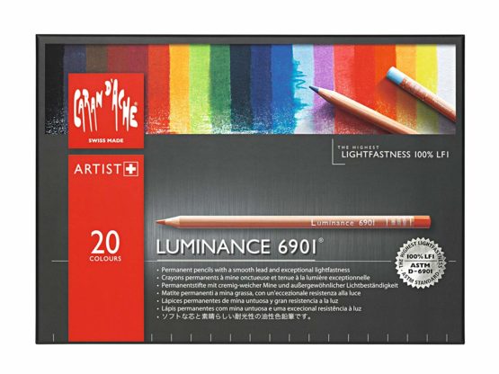 Caran Dache Cardboard Box with 20 Assorted Colours