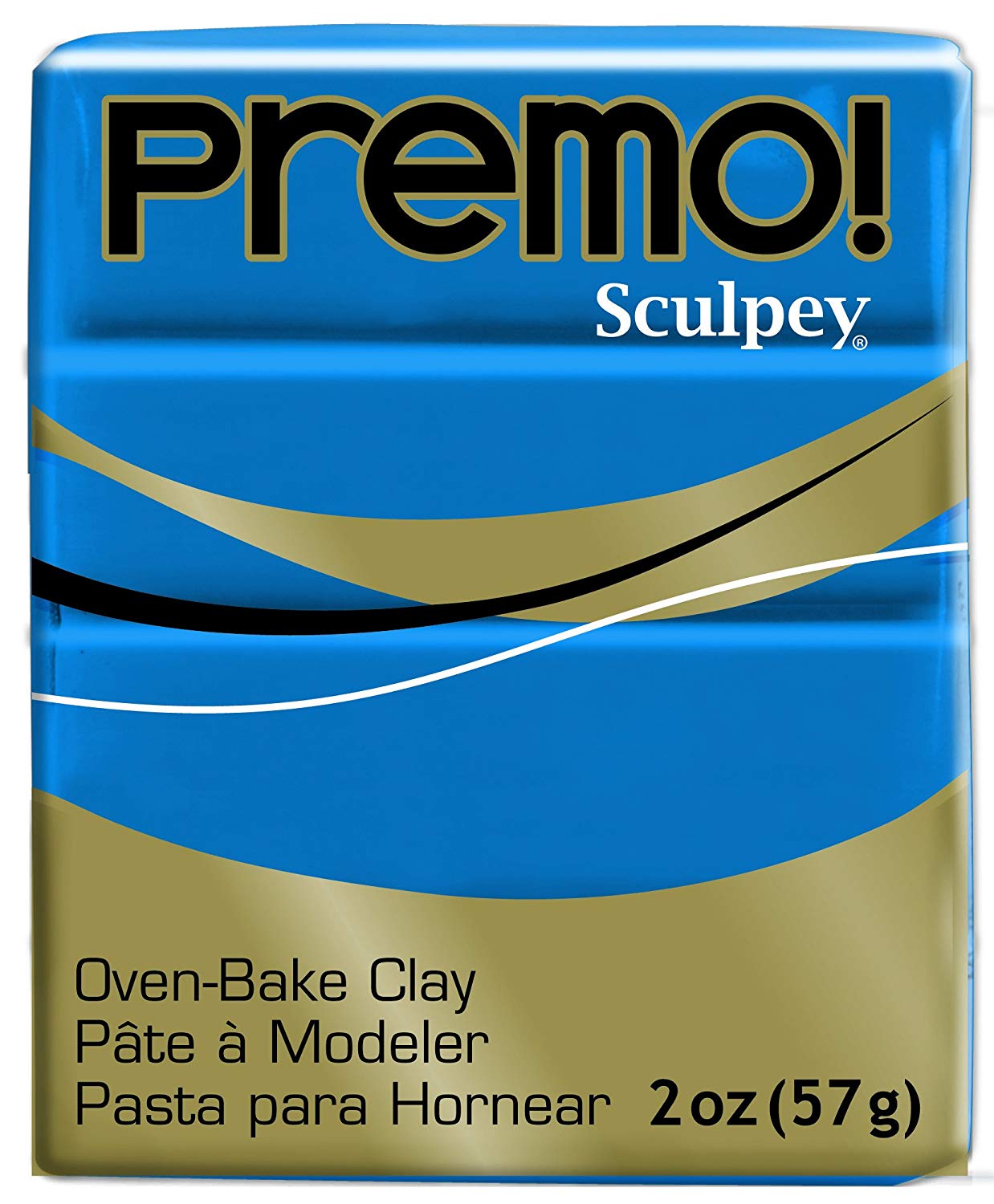 Polyform Premo Sculpey Polymer Clay 2Oz Cobalt Blue Hue, Acrylic, Multicolour, 1.9x4.49x5.71 cm