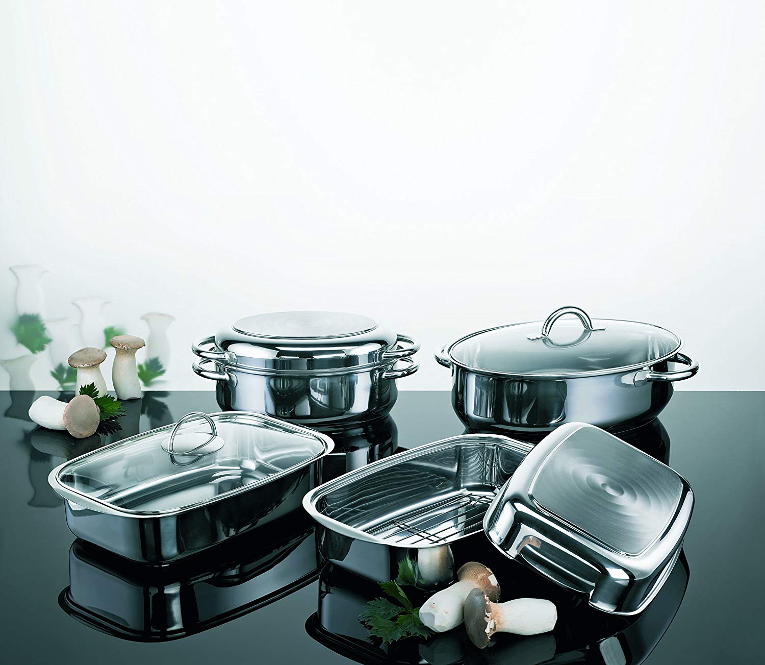 Schulte-Ufer 6789, 34 Multi Roasting Pan 34 cm 7.00 L for Induction, Silver - Image 2
