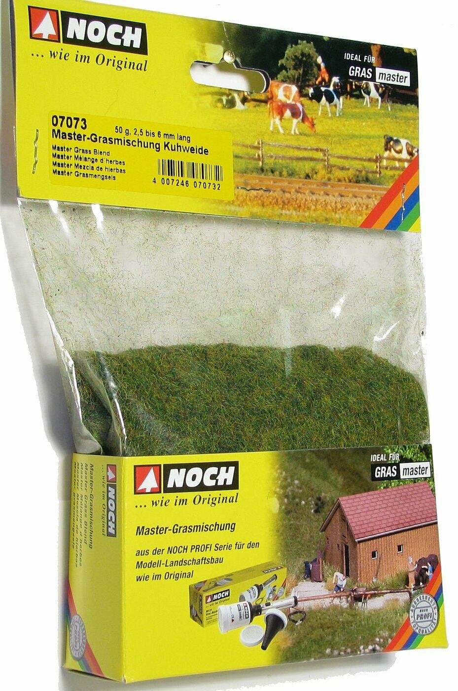 Noch 07073 2.5-6 mm Grass Blend Cow Pasture Landscape Modelling, Green, Small