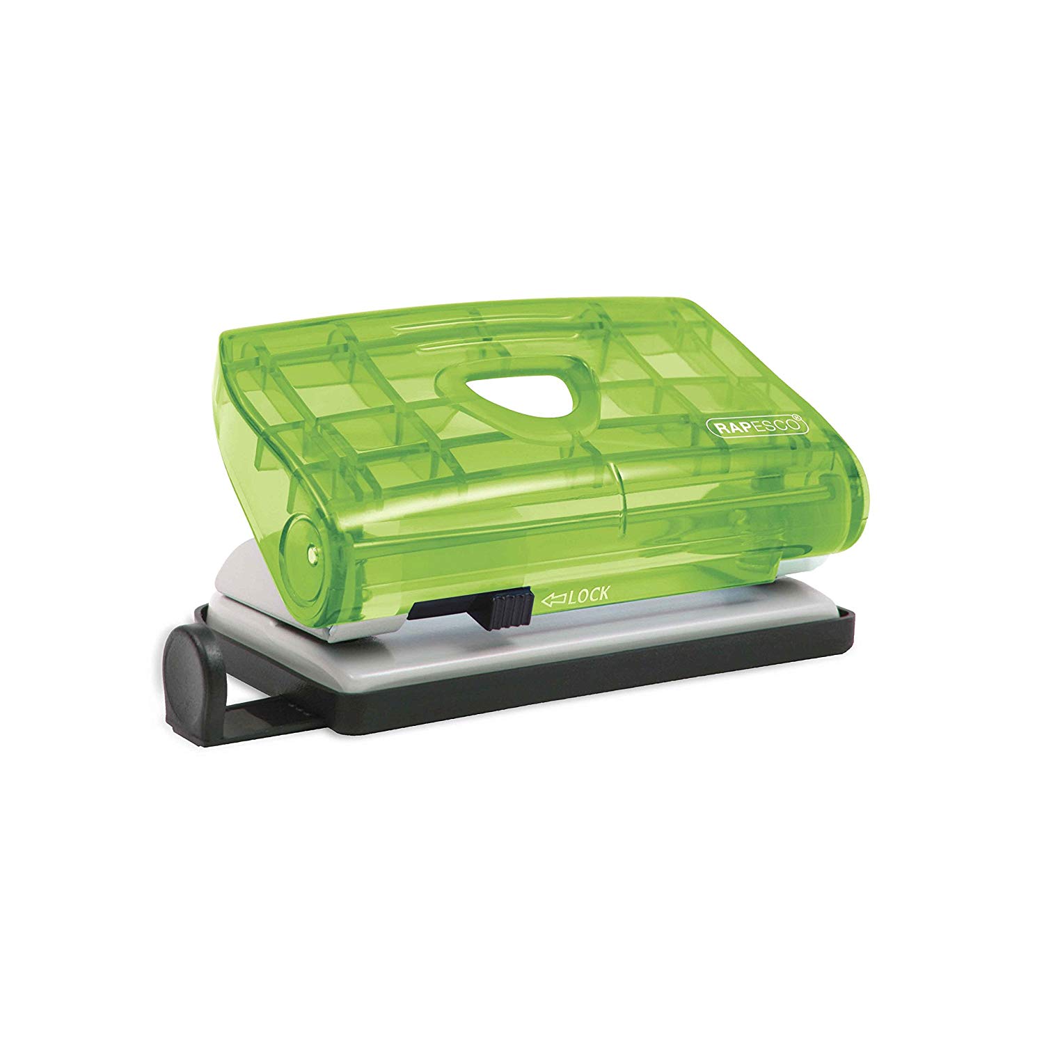 Rapesco BC810PST 810-P Hole Punch, 12 Sheet Capacity, Assorted Colours, Random Transparent Colour
