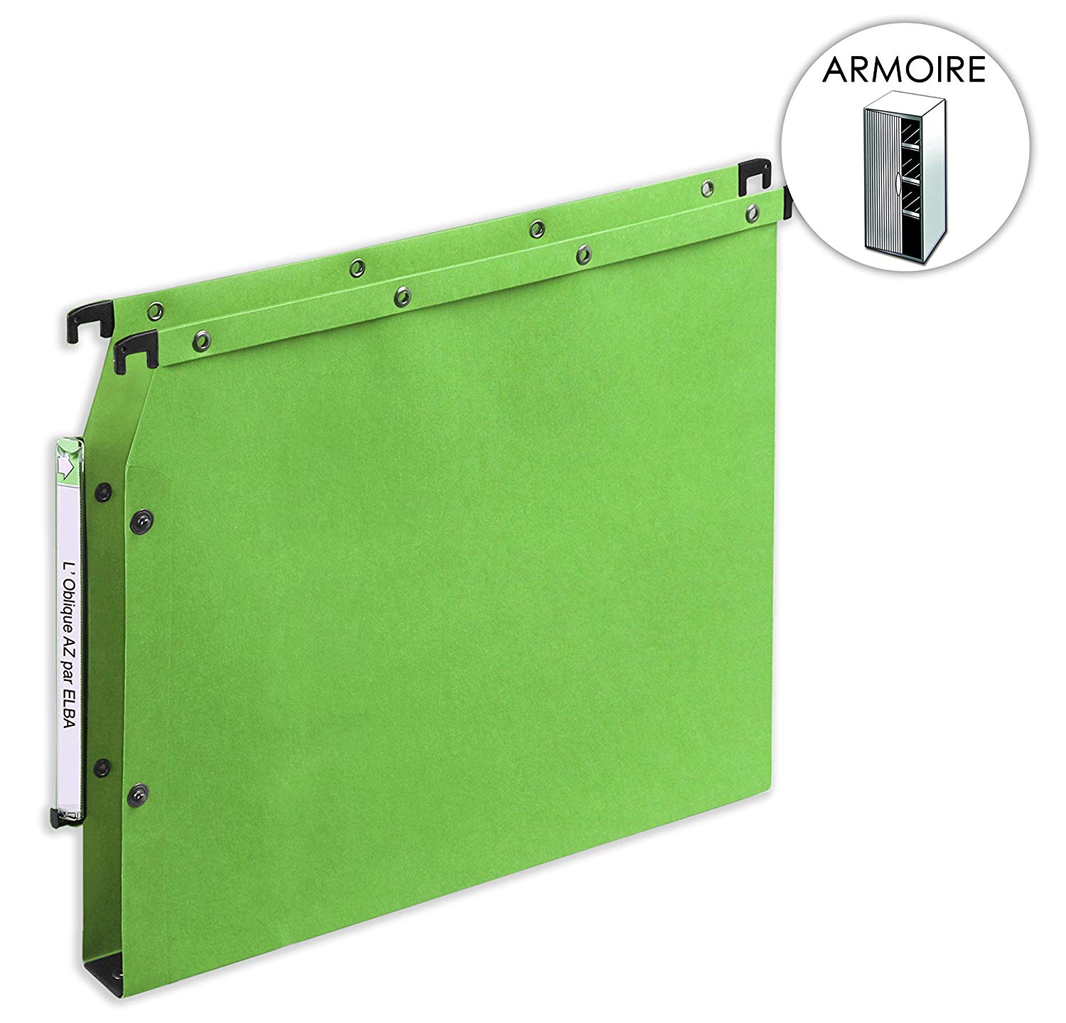 loblique Dossiers suspendus AZV Pour armoire, Fond 30