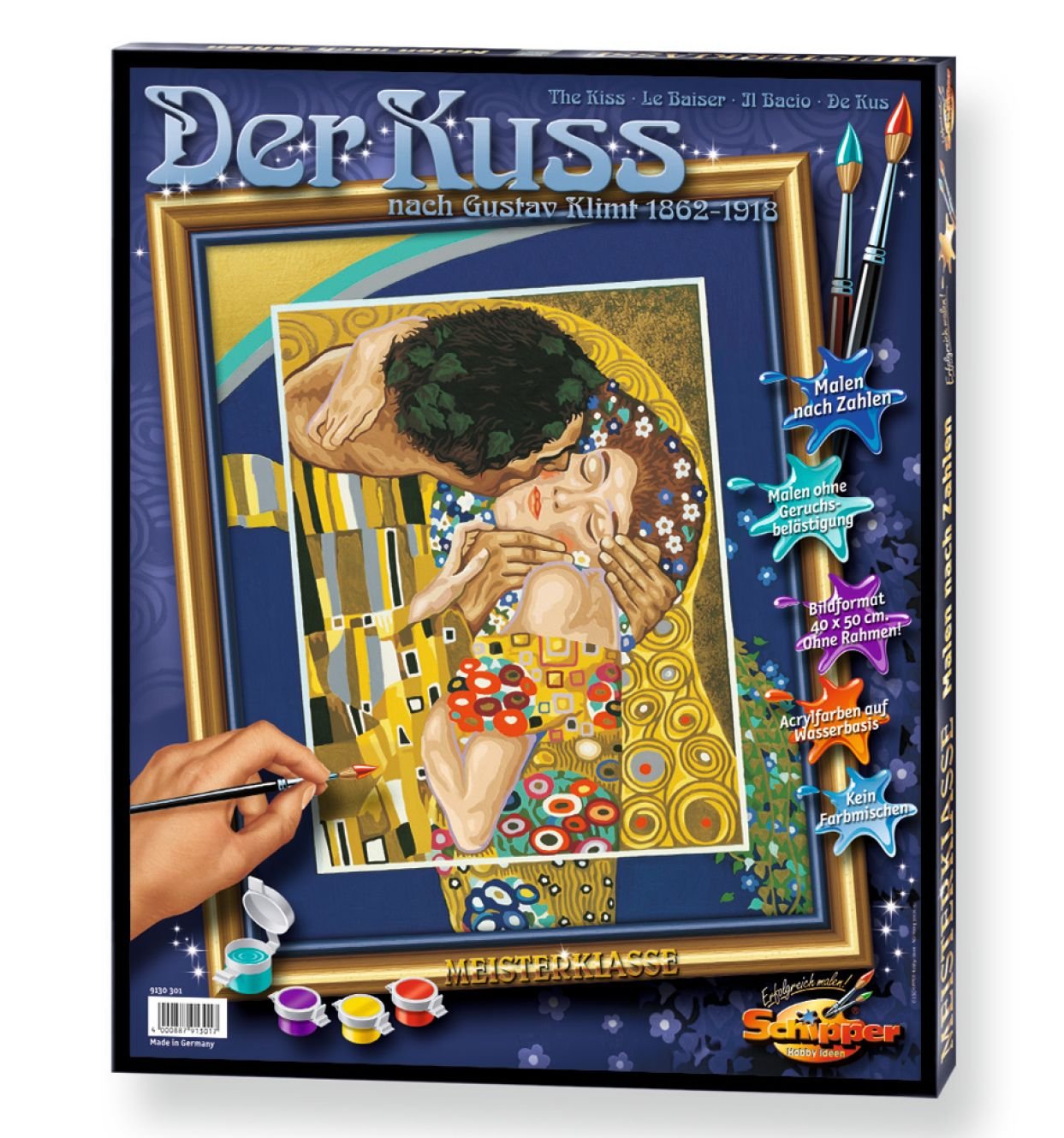 Schipper 609130301 The Kiss Painting Board, Multicolor