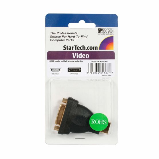 StarTech HDMI Male to DVI Female - HDMI to DVI-D Adapter - Bi-Directional - DVI to HDMI (HDMIDVIMF) - Image 4
