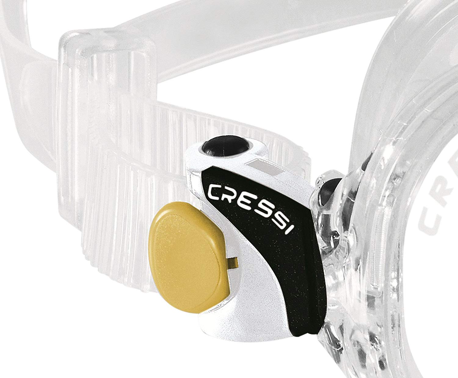 Cressi Kids Marea Jr Scuba Diving and Snorkeling Junior Mask - Transparent/Yellow, standard size - Image 2
