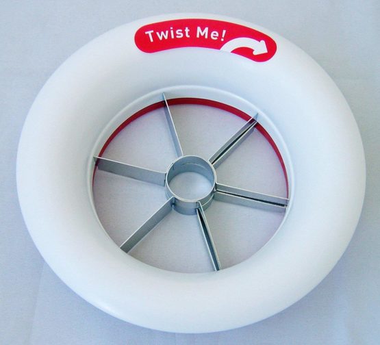 Dexam 17851039 360 System Wedgie, Apple Slicer and Corer, Red - Image 3
