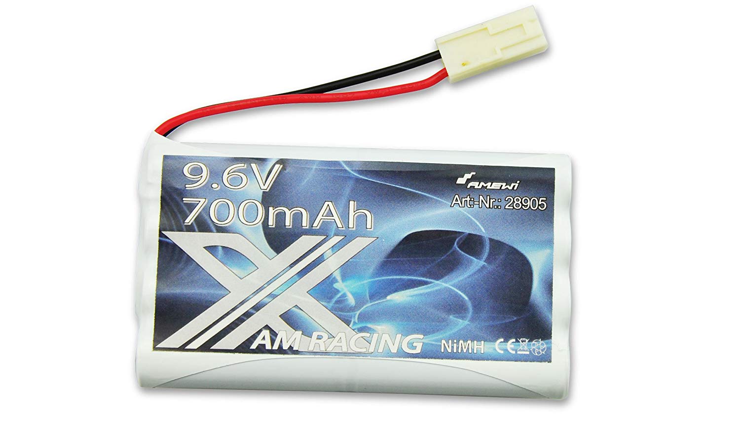 Amewi 28905 NI-Mh 9.6 V 700 mAh Battery for Crazy Crawler Vehicle