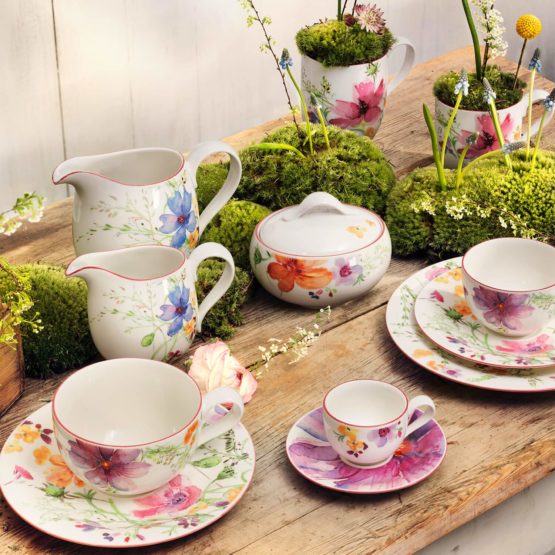 Villeroy & Boch Mariefleur Basic Coffee Cup, 350 ml, Height: 9 cm, Premium Porcelain, White/Multicoloured - Image 2