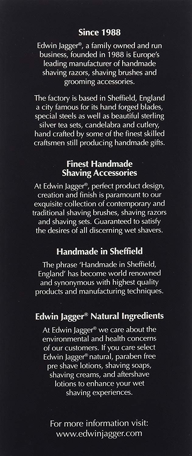 Edwin Jagger Best Badger Shaving Brush with Drip Stand - Small, Imitation Ebony - Image 4
